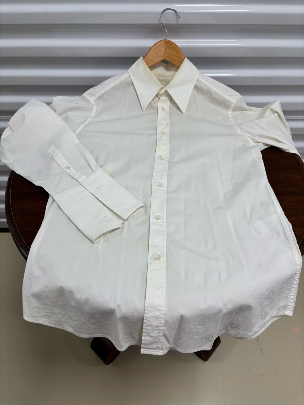 Miu Miu Off-White Men's Dress Shirt